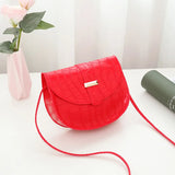 Solid High Shoulder Messenger Bags For Women Ladies