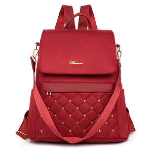 Lightweight Ladies Backpack Teen Girls Oxford Cloth Travel School Bag