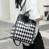 PU Leather Ladies Backpack Large Capacity Travel Shoulder Bag School Bag