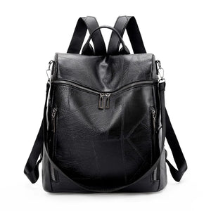 Women Leather Travel Backpack Multifunction Shoulder Bags School Bag