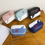 Women Shoulder Messenger Bag Small Square Bag Contrast Small Bag
