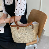 Ethnic Crochet Shoulder Bag Large Capacity Women Handbags