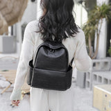Women Backpacks High Leather Printed Girls School Bags Teen Travel Backpacks