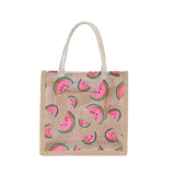 Canvas Transparent Fruit Handbag Soft Girl Shoulder Bag