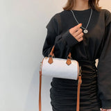 Round Shoulder Messenger Bag for Women