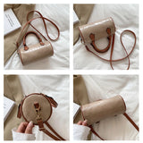 Round Shoulder Messenger Bag for Women