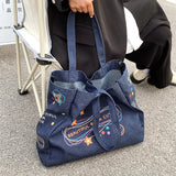 Cowboy Tote Bag Large Capacity Women Handbags Shoulder Bag