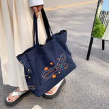 Cowboy Tote Bag Large Capacity Women Handbags Shoulder Bag