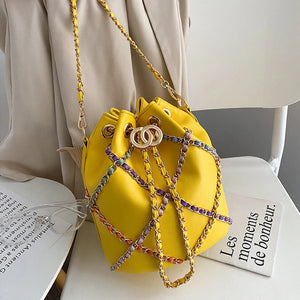 Small Fragrant Water Bucket Crossbody Bag for Women