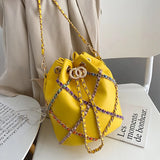 Small Fragrant Water Bucket Crossbody Bag for Women