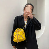Small Fragrant Water Bucket Crossbody Bag for Women