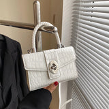 Crocodile Pattern Crossbody Bag Small Messenger Clutch Handbag