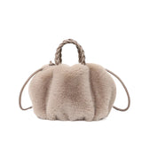 Faux Fur Crossbody Bag Plush Purse Shoulder Bag Girls Wallet