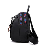 Small Backpack and Satchel Rucksack for Women, Nylon School Bag