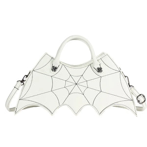 Retro Punk Style Bat Embroidery Messenger Bag