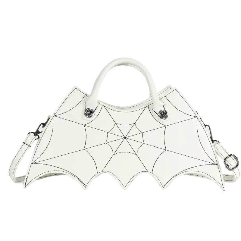Retro Punk Style Bat Embroidery Messenger Bag