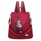 Female Oxford Cloth Backpack Large Capacity Print Bag