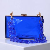 Transparent Jelly Acrylic Shoulder Bag Crossbody Clutch