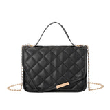 Embroidered Rhombus Shoulder Bag Chain Crossbody Phone Bag