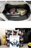 Flamingo Shoulder Bags Girls Canvas Leisure Bag