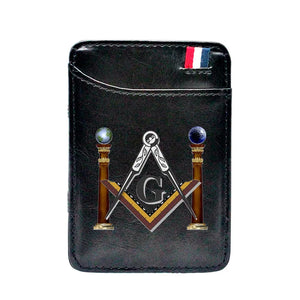 Masonic Wallet - Freemasons Leather Pocket Magic Wallet