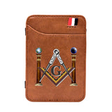 Masonic Wallet - Freemasons Leather Pocket Magic Wallet