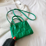 Women's Shoulder Bag Pressure Flowers Adjustable Strap Messenger Bag