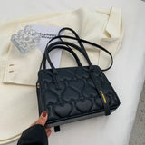 Green Heart Messenger Shoulder Bag Women Purses Tote Bags