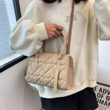Green Heart Messenger Shoulder Bag Women Purses Tote Bags
