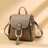 High Leather Mini Backpack for Women