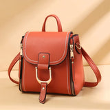 High Leather Mini Backpack for Women