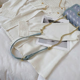 Animal Pattern Shoulder Bag with Metal Chain