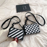 Mini Messenger Bag Small Shoulder Box Messenger Bag PU Leather Handbag