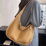 Retro Canvas Shoulder Bag Underarm Tote Large Capacity Bag