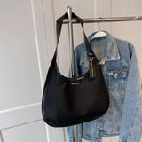 Retro Canvas Shoulder Bag Underarm Tote Large Capacity Bag