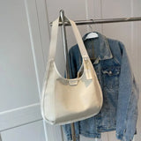 Retro Canvas Shoulder Bag Underarm Tote Large Capacity Bag