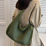 Retro Canvas Shoulder Bag Underarm Tote Large Capacity Bag