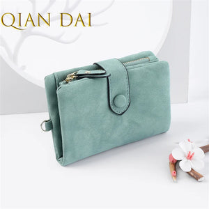 Women's Short Three-fold Wallet Student Small Fresh Capacity Wallet