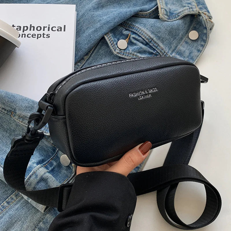 Wide Shoulder Strap Messenger Bag for Women