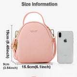 Leather Mini Backpack Purse for Women Ladies Tote Multi-Function Shoulder Bag