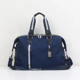 Men's Leather Travel Bag Large Capacity Shoulder Handbag Vintage Duffle
