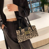 Leopard Women Handbags European Leather Ladies Shoulder Bags Female Girl Crossbo