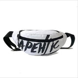 Women Sports Nylon Messenger Waist Bag for Outdoors