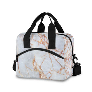 Marble Print Lunch Bag Multicolor Cooler Bags Men Women Thermal Breakfast Box