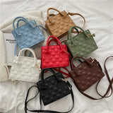 Women's Messenger Bag Pressure Flowers Large Capacity Crossbody Bag