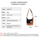 Patchwork High Canvas Ladies Shoulder Bag Small Women's Messenger Bags