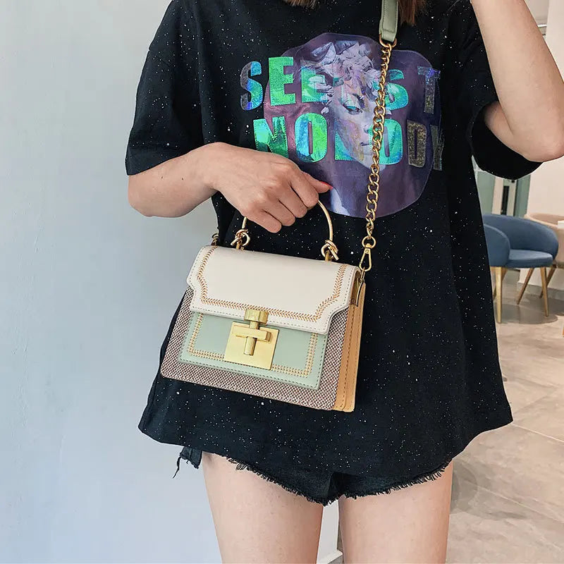 Vintage Crossbody Bag PU Leather Women Messenger Shoulder Bag