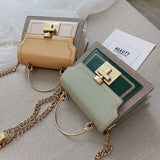 Vintage Crossbody Bag PU Leather Women Messenger Shoulder Bag
