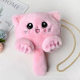 Cat Plush Shoulder Bag for Women