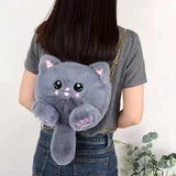 Cat Plush Shoulder Bag for Women